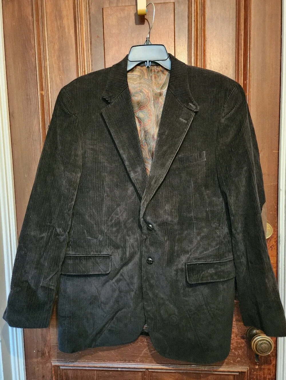 Ralph Lauren Dark Brown Corduroy Two-Button Sport Coat